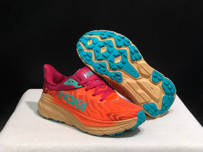 Hoka One One Challenger 7 Shock-absorbing Breathable Running Shoes Sneakers Red