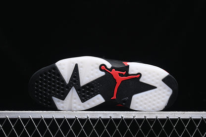Nike Air Jordan 6 Black Fire Red Iron Grey Sneakers