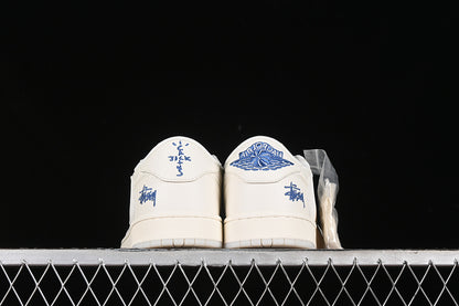 Nike Air Jordan 1 Low OG SP Off-White Travis Scott Fragment Design White Sneakers