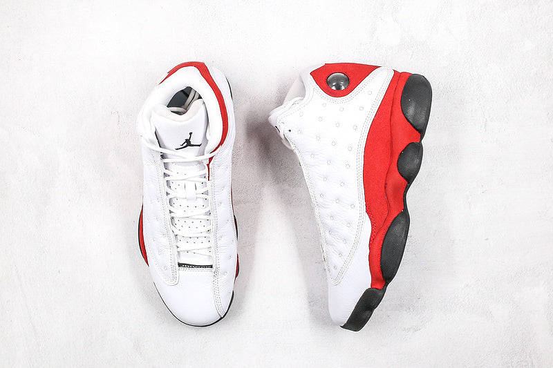 Nike Air Jordan 13 Retro White Cherry Red Sneakers