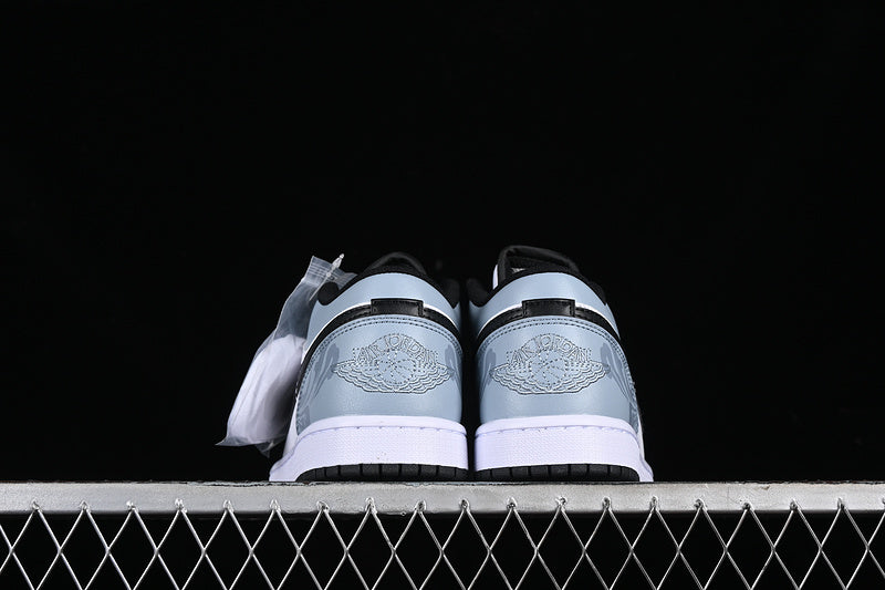 Nike Air Jordan 1 Low White Black Blue Sneakers
