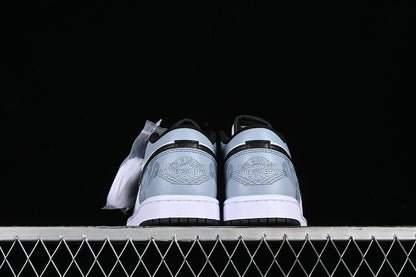 Nike Air Jordan 1 Low White Black Blue Sneakers