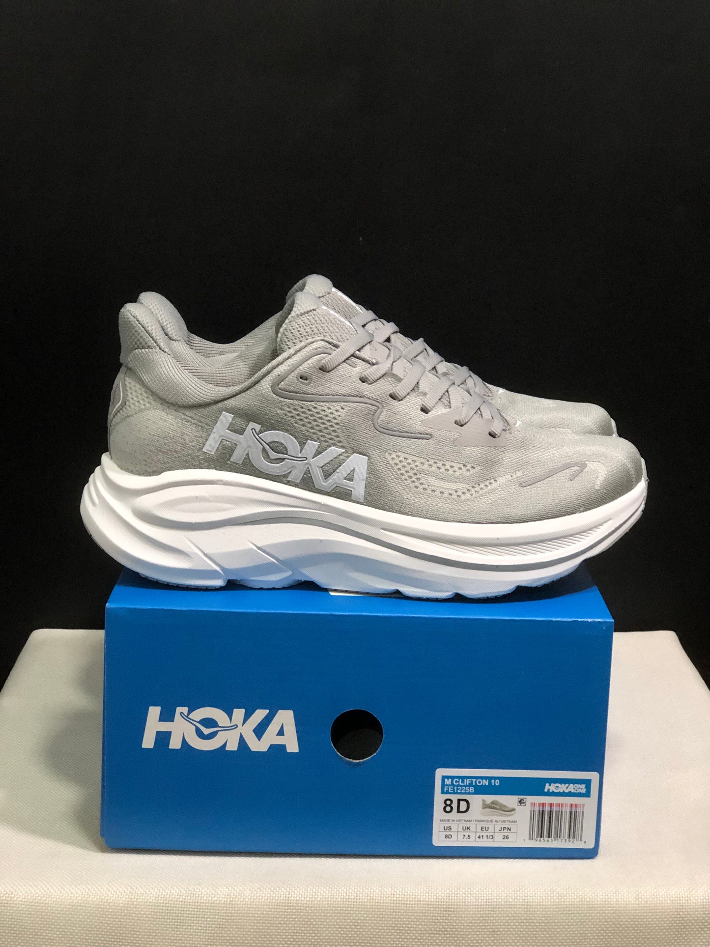Hoka One One Clifton 10 Fashion Shoes Sneakers Gray