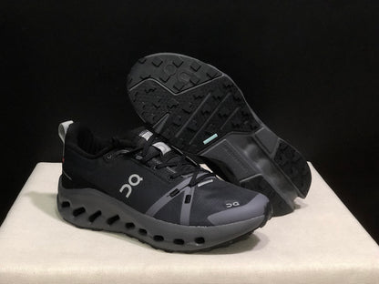 On Running Cloudsurfer Trail Waterproof Comfortable And Breathable Running Shoes Dark Grey/Black