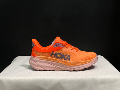 Hoka One One Challenger 7 Shock-absorbing Breathable Running Shoes Sneakers Orange