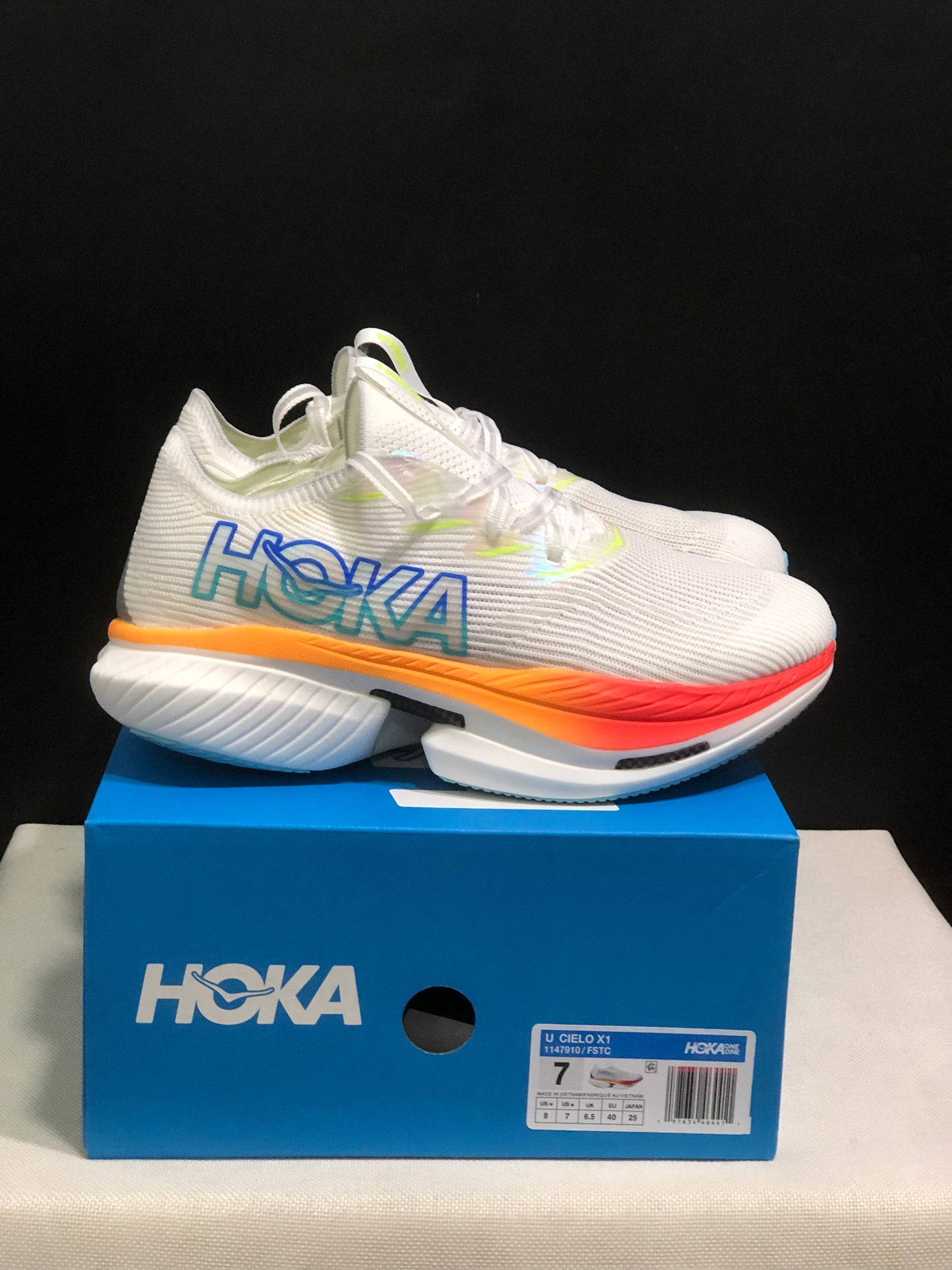 Hoka One One Cielo X1 White Comfortable Casual Running Shoes Sneakers