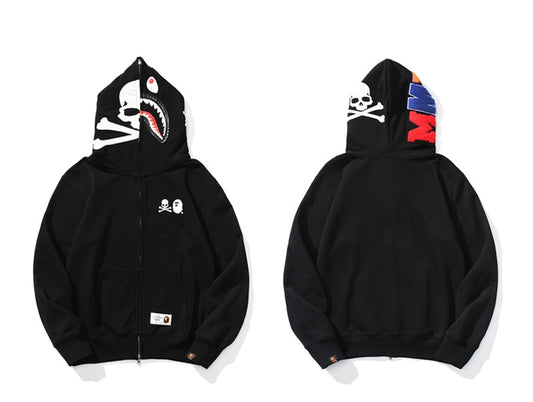 A Bathing Ape BAPE Shark Head Skull 15th Anniversary Joint Edition Hoodie