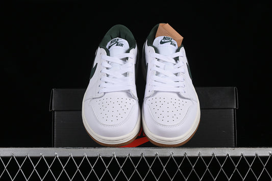 Nike Air Jordan 1 Low Og Brown Sole White Sneakers