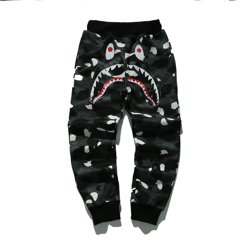 A Bathing Ape Shark Head Luminous Series Pants Spots
