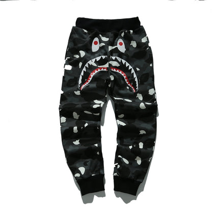 A Bathing Ape Shark Head Luminous Series Pants Spots