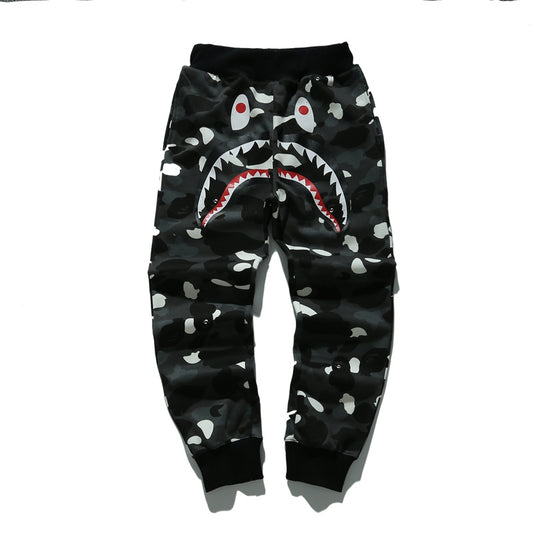 A Bathing Ape Shark Head Luminous Series Pants Spots