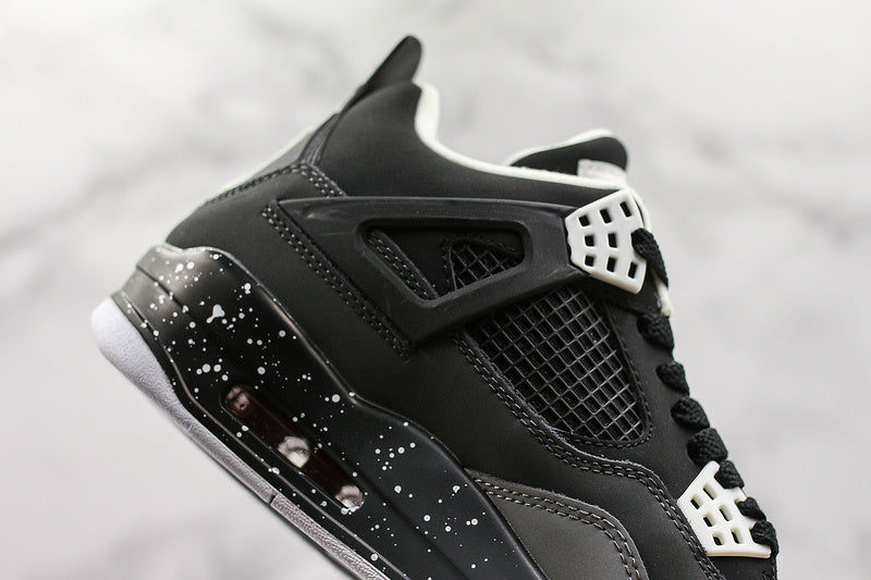 Nike Air Jordan 4 Retro Fear Black White Grey Sneakers