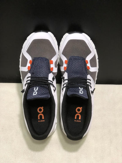 On Running Cloud 5 Lightweight Running Shoes Mist White/Dark Grey