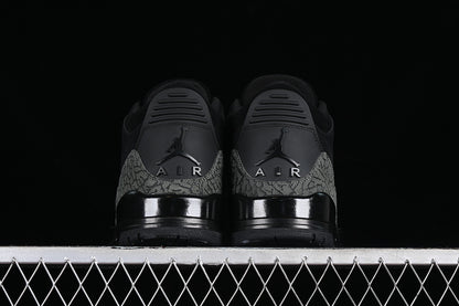 Nike Air Jordan 3 Retro Black Cement Pure Black Sneakers