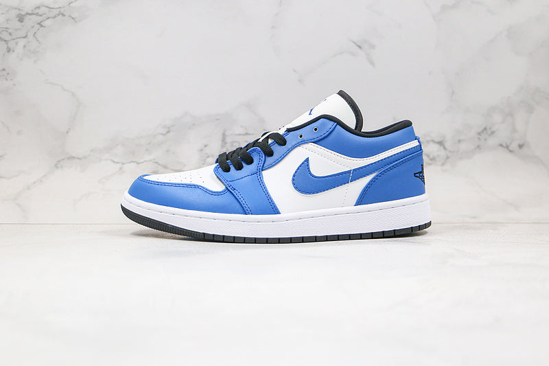 Nike Air Jordan 1 Low Blue White Sneakers