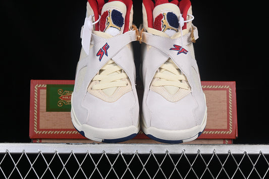 SoleFly Nike Air Jordan 8 Retro SP Mi Casa Es Su Casa Red Metallic Gold White Sneakers