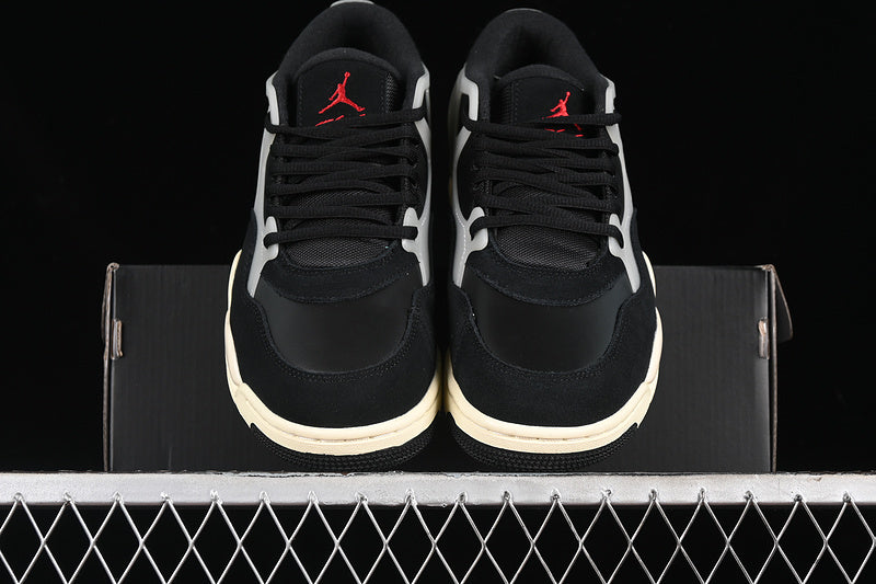 Nike Air Jordan 4 Remastered Black Sail Coconut Milk Sneakers