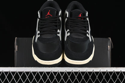 Nike Air Jordan 4 Remastered Black Sail Coconut Milk Sneakers