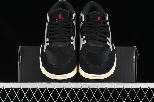 Nike Air Jordan 4 Remastered Black Sail Coconut Milk Sneakers
