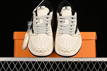 Nike Air Jordan 1 Low LV Travis Scott Fragment Design OG SP Black Sole White Sneakers