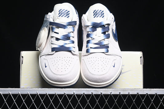 Nike Air Jordan 1 Low Navy White Sneakers