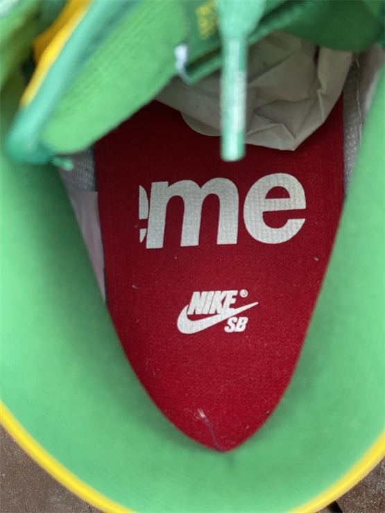Nike SB Dunk High Supreme By Any Means Brazil 2022 Yellow Green Sneakers