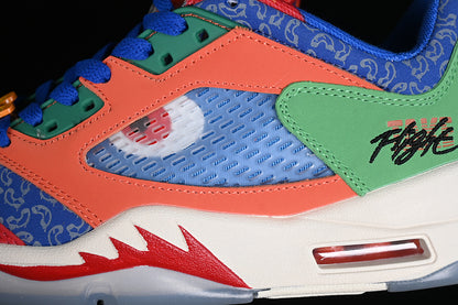 Nike Air Jordan 5 Low Doernbecher Hyper Royal Safety Orange University Red Sneakers