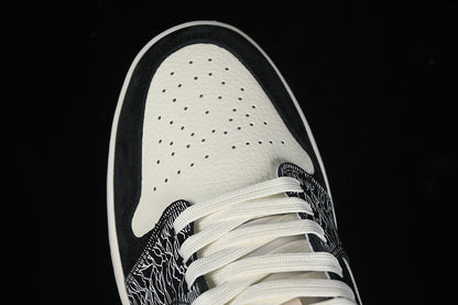 Nike Air Jordan 1 Low Black White Fashion Sneakers