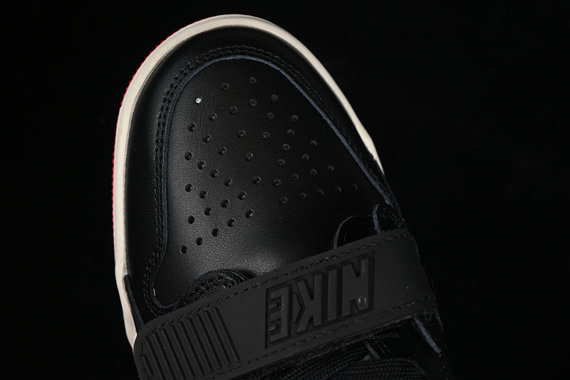 Nike Air Jordan Legacy 312 Low Black Sail University Red Sole Sneakers