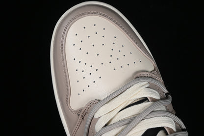 Nike Air Jordan 1 Low White Cream Grey Sneakers