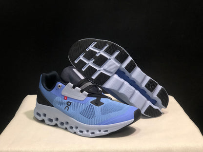 On Running Cloudstratus Breathable Support Blue Running Shoes