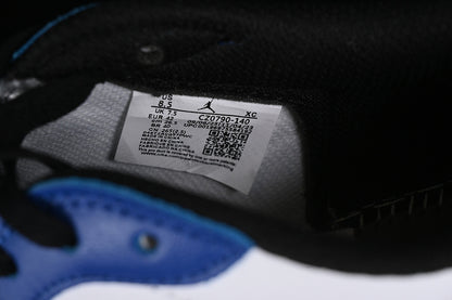 Nike Air Jordan 1 Low Black Game Royal White Sneakers