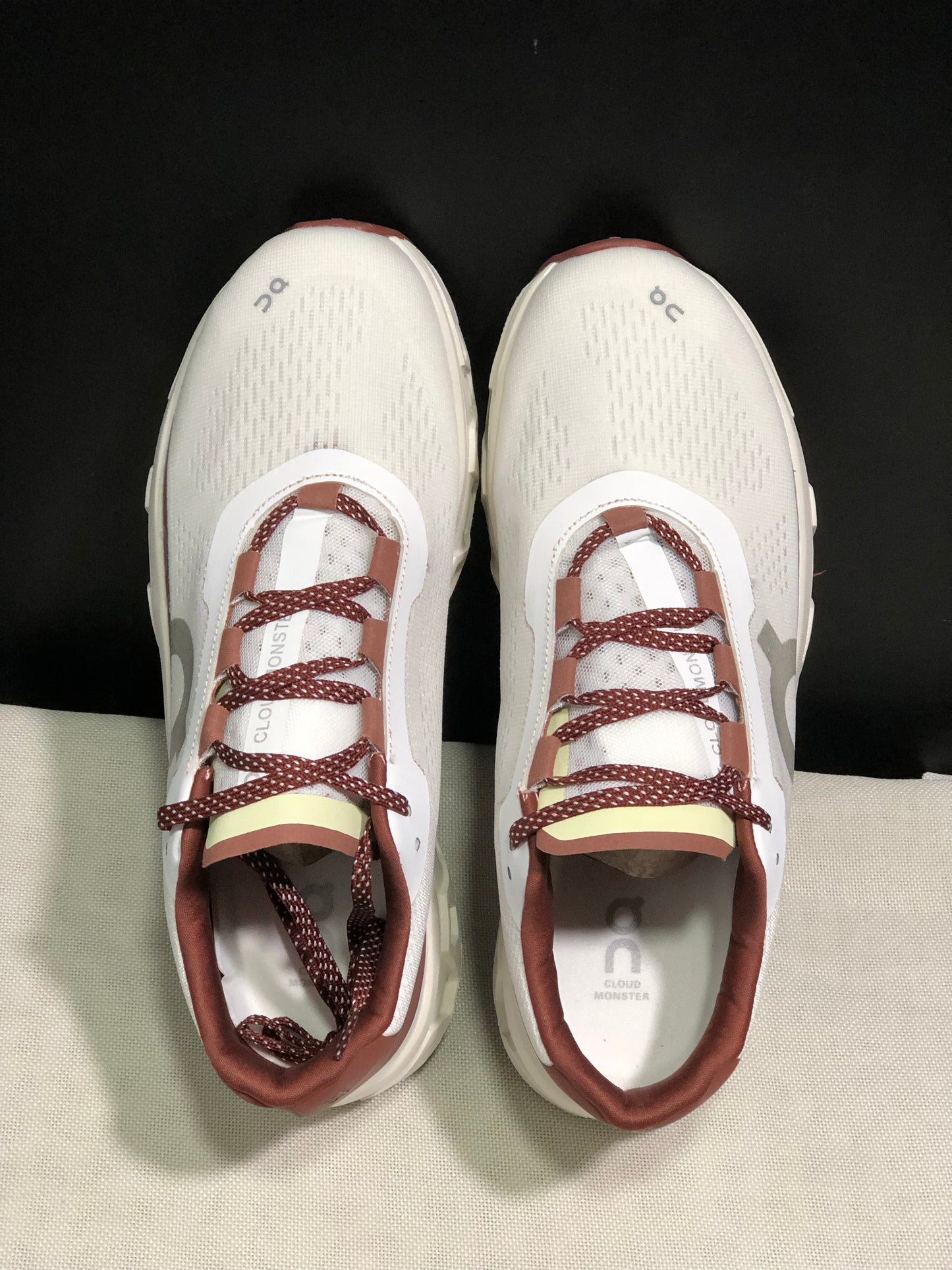 On Running Cloudmonster CNY Shock-Absorbing And Anti-Slip Sports Shoes Year Of The Dragon Special Edition Reddish Brown/White