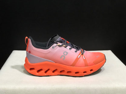 On Running Cloudsurfer Trail Waterproof Comfortable And Breathable Orange Running Shoes