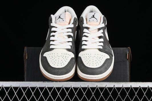 Nike Air Jordan 1 Low Snkrs Day Korea 2023 Brown Sole White Grey Sneakers