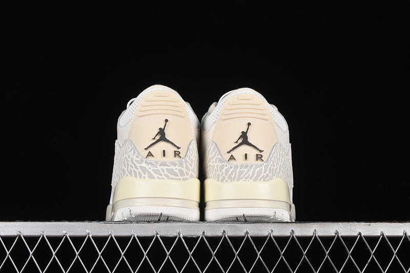 Nike Air Jordan 3 Retro Travis Scott Fragment Design Cactus Jack White Grey Sneakers