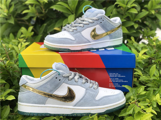 Nike SB Dunk Low Sean Cliver Holiday Special Ice Blue/Metallic Silver Sneakers
