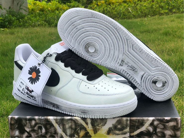 Nike Air Force 1 Low G-Dragon Peaceminusone Para-Noise 2.0 White Sneakers