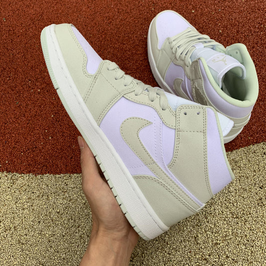 Nike Air Jordan 1 Mid Spruce Aura Green Sneakers