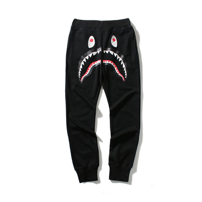A Bathing Ape Shark Head Camouflage Pants Black