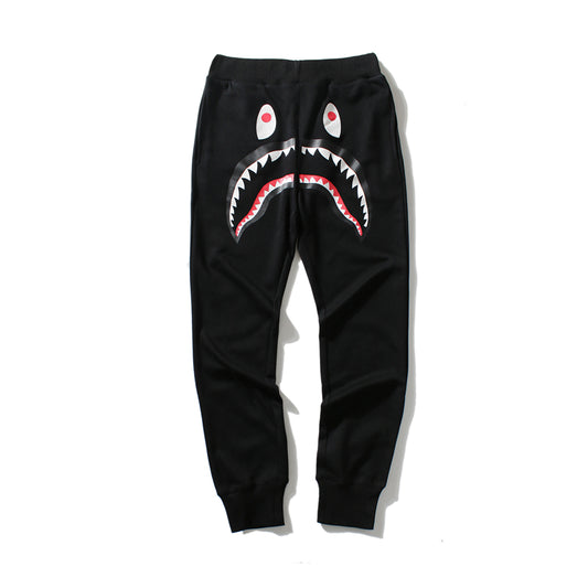 A Bathing Ape Shark Head Camouflage Pants Black