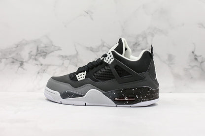 Nike Air Jordan 4 Retro Fear Black White Grey Sneakers