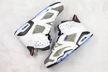 Nike Air Jordan 6 Retro Flight Nostalgia White Gray Sneakers