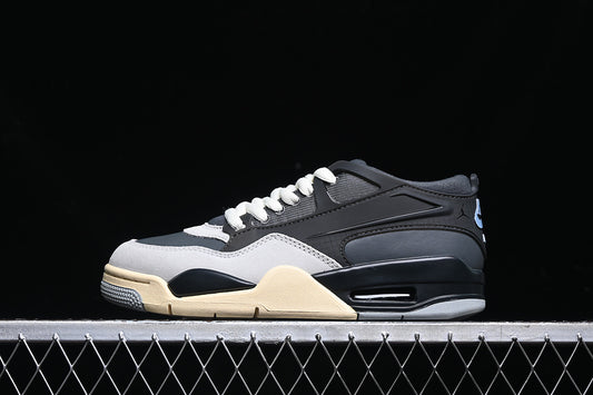 Nike Air Jordan 4 Remastered Light Grey Dark Smoke Grey Sneakers