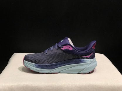 Hoka One One Challenger 7 Shock-absorbing Breathable Running Shoes Sneakers Purple