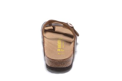 Birkenstock Mayari Brown Toe Loop Matte Leather Sandals