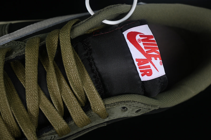 Travis Scott Nike Air Jordan 1 Low OG SP Black Olive Green Sneakers