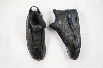 Nike Air Jordan Retro Dub Zero Pure Black Sneakers