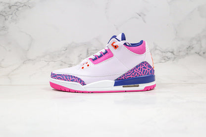 Nike Air Jordan 3 Retro 2019 Barely Grape Pink Hyper Crimson Sneakers