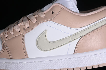 Nike Air Jordan 1 Low White Particle Beige Sneakers